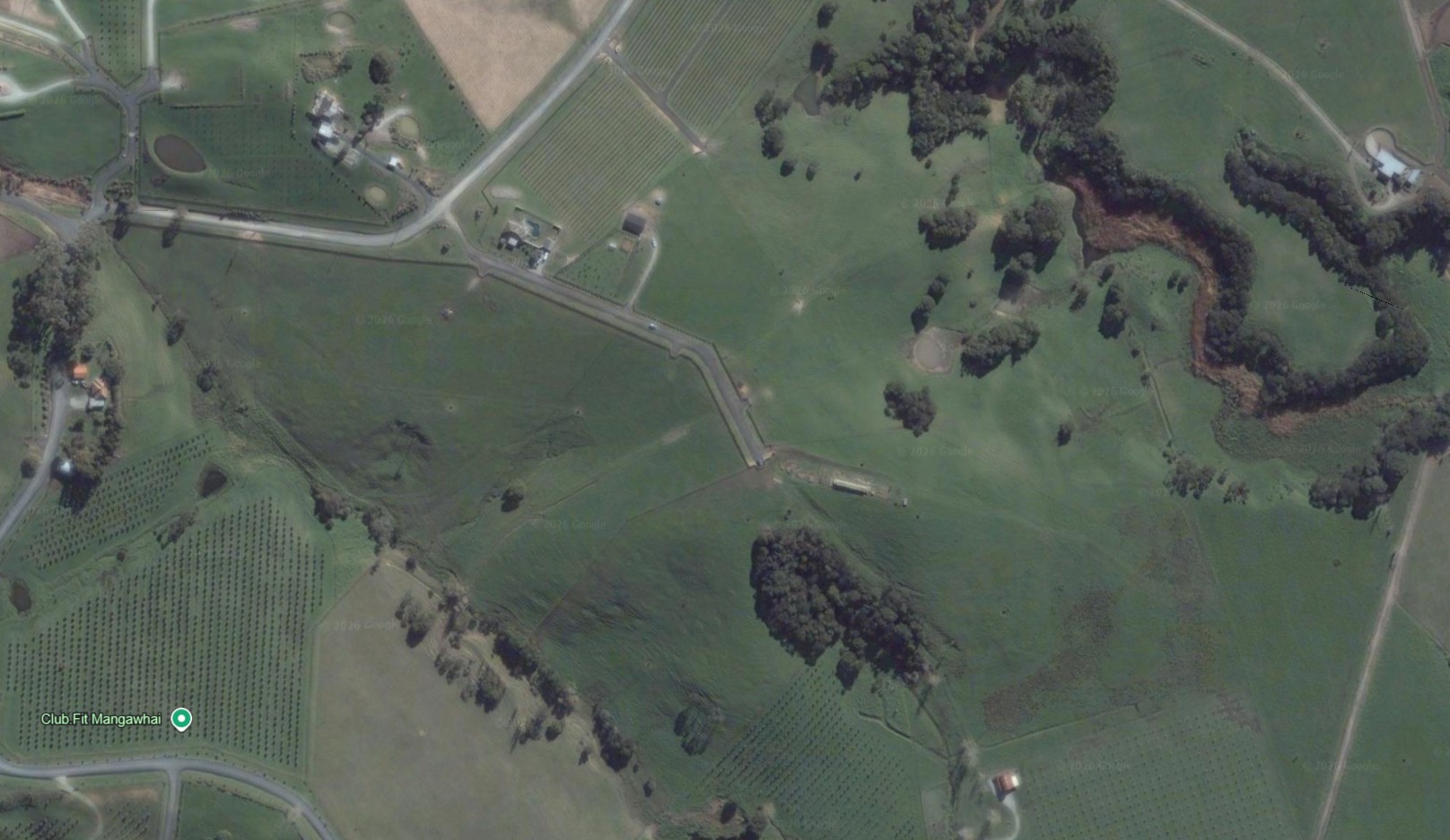 Historic 2006 aerial photograph of the Pigeonberry Lane site before subdivision